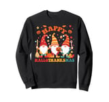 Halloween Thanksgiving Christmas Happy HallothanksMas Gnomes Sweatshirt