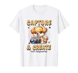 Cute Camera Dog Photographer Photo Capture & Create Puppy T-Shirt