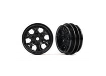 9770 Traxxas RC Wheels 1.0" 6-Spoke Black (2pcs) For TRX-4M 1/18 Bronco Defender