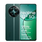 realme 12+ Smartphone 5G, 8+256GB, Appareil Photo Portrait Sony LYT-600 avec OIS, Processeur Dimensity 7050 5G, Écran AMOLED 120 Hz Fluide, SUPERVOOC 67 W, d’Une Batterie puissante de 5 000 mAh, Vert