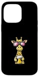 Coque pour iPhone 14 Pro Max Girafe de ski avec bière | Apres Ski Comic