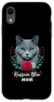 iPhone XR Roses Flowers Russian Blue Mom Russian Blues Maltese Case