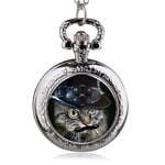 DSHUJC Montre de Poche, Montre de Poche à Quartz Pendentif Collier Montre Homme Montre Femme garçons Filles Cadeau