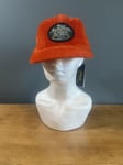 Polo Ralph Lauren Mens Corduroy Cord Logo Patch Baseball Cap Orange P Wing BNWT