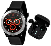 Harry Lime Black Smart Watch & Ear Bud Set One Size