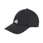 adidas Unisex AEROREADY Training Running Baseball Cap, Black/White/White, XXS