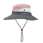 flintronic Chapeau Soleil Homme, Anti UV Outdoor Bucket Hat Étanche Chapeau de Voyage Safari Casquette Mesh Respirant Sangle Menton Réglable, pour Camping Pêche Randonnée