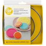 Wilton Set med runda utstickare, 4-pack -