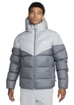 Nike FB8185-077 Windrunner PrimaLoft® Jacket Men's LT SMOKE GREY/SMOKE GREY/SAIL Size M