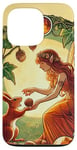 Coque pour iPhone 13 Pro Illustration fée avec son ami écureuil amoureux de la nature