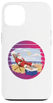 iPhone 13 Santa at the beach jolly Santa lounging on the sand Xmas Case