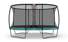 Studsmatta BERG Grand Champion Grön 520x345 oval Airflow + skyddsnät DLX XL