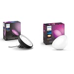 Philips Hue White & Color Ambiance, lampe Bloom, 4ème génération - Noir, compatible Bluetooth & Go Lampe Plastique portable connectée White and Color Compatible Bluetooth, fonctionne avec Alexa