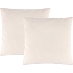 Lot de 2, Velours CôTelé Doux Solide NoëL DéCoratif Carré Housses de Coussin Ensemble Housse de Coussin pour Canapé Chambre Voiture 18 x 18 Pouces /