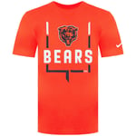 Nike NFL Chicago Bears Legend Goal Post Mens T-Shirt - Orange - Size 2XL