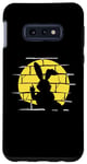 Coque pour Galaxy S10e Lapin de Pâques projecteur ombre silhouette lapin dessin animé