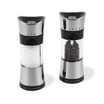 Cole & Mason Horsham Chrome Salt and Pepper Mills, Adjustable Grind Precision+ Mechanism, Inverta, Chrome/Acrylic, 154 mm, Gift Set, Includes 2 x Salt and Pepper Grinders