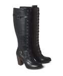 Joe Browns Femme Bottes à Lacets en Cuir Sharp and Smart Tendance, Noir, 35.5 EU