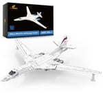 JMBricklayer Airplane Building Block Set 60007, Tu-160 Military Strategic Bomber Fighter Toy for Adults, Aircraft Collectible or Home Office Display, Gifts for Kid 14+ and Adults