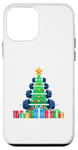 Coque pour iPhone 12 mini Christmas Tree Haltère Poids Haltérophile Gymnase