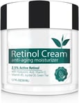 Retinol Face Cream Anti Ageing Wrinkles Hyaluronic Acid, Vitamin B, E Serum 2.5%