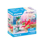 Playmobil 71503 Sirène avec Pieuvre - Princess Magic - Comprend Un Personnage, Une Pieuvre, Un Coquillage Qui se Fixe sur la Baignoire et des Accessoires - Dès 4 Ans