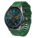 22 mm Huawei Watch GT silikonikellon ranneke - Military Green Green