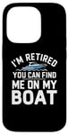 Coque pour iPhone 14 Pro Yacht Boat Captain Pontoon Boating Dock Retired