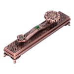 The New Ruyi Lying Incense Burner Incense Box Red Copper Color