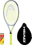 HEAD Extreme 26" Junior Tennis Racket, Inc Protective Cover & 3 Tennis Balls