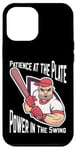 iPhone 12 Pro Max Patience at the Plate Power in the Swing Baseball Player Case