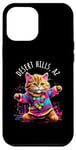 iPhone 12 Pro Max Desert Hills Arizona Dancing Cat Colorful Cute Kitty Design Case