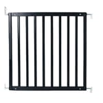 Safetots Simply Secure Barrière de sécurité en bois, 72 cm - 79 cm, Noir, Barrière d'escalier en bois, Barrière de sécurité vissée pour bébé, Élégante et pratique