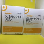 NEW 2x Blephasol Duo TWIN PACK Eyelid Hygiene Lotion  & Pads Bundle Blepharitis