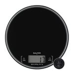 Salter Round Kitchen Scale – Digital Food Weighing Scales for Baking & Cooking