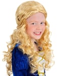 Blond Middelaldersk Prinsesse Parykk til Barn