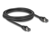 DELOCK – RJ45 Network Cable Cat.8.1 S/FTP 2 m up to 40 Gbps black (80234)