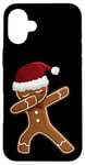 iPhone 16 Plus Christmas Dabbing Gingerbread Dab Pose Kids Boys Girls Xmas Case