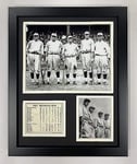 Legends Never Die 1927 New York Yankees Meurtrier de rangée avec cadre photo collage, 11 x 35,6 cm