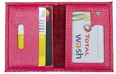 Van Der Rich ® - Mini Porte de Carte crédit discrète - Femme/Homme (Fuchsia)