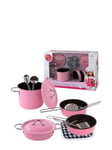 Magni Cookware set in pink enamel 11 pcs