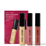 Bobbi Brown Swipe-and-Shine Crushed Oil-Infused Gloss Trio - Nude (Worth £54)