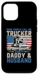 iPhone 12/12 Pro Semi Truck Driver, Trucker Daddy, Husband, US American Flag Case