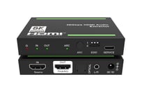 NÖRDIC 8K HDMI 2.1 eARC/ARC Extractor - SPDIF + 3,5 mm ekstraksjon, HDMI CEC Dolby Digital/DTS, Atmos, Dolby Vision, HDR10+