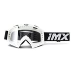 IMX RACING MUD Lunettes de protection pour moto | Lentille transparente | Lentille anti-buée et anti-rayures | Bande avec impression en silicone | Trois couches de mousse | Une lentille incluse