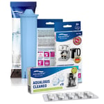 AL-Blue Water Filter For Jura Blue Coffee Machine Descaling and Cleaning Tablets