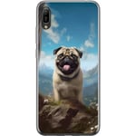 Mobilskal till Huawei Y6 Pro (2019) med Glad Hund motiv