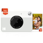 KODAK Printomatic Full-Color Instant Print Digital Camera - Zink 2x3" Sticky-Back Photo Paper - 5MP, Portable, Creative Fun Gift for Birthday, Christmas, Holiday - Grey