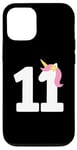 Coque pour iPhone 15 Pro Licorne pour 11e anniversaire pour enfants, filles, tout-petits, femmes, hommes