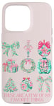 iPhone 15 Pro Max Pastel Pink Christmas Nutcracker Coquette Floral Decoration Case